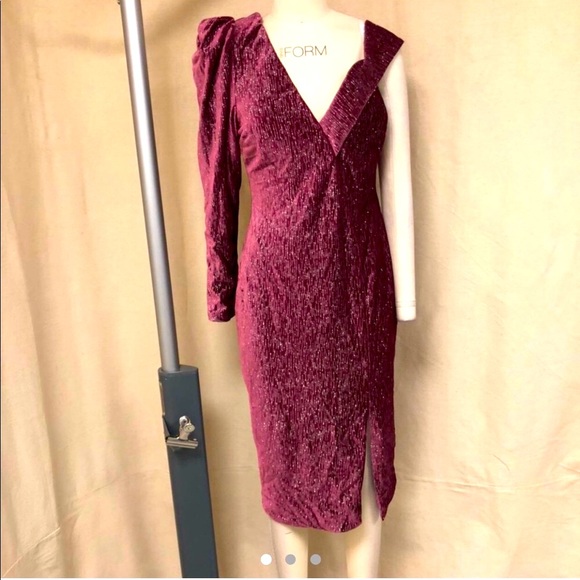 Classy dress diamanté in burgundy❤️ - Picture 2 of 4